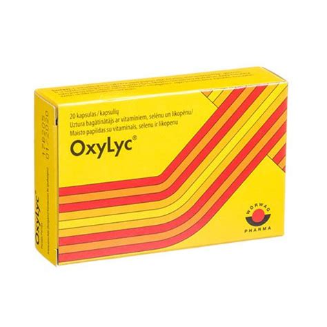 oxylyc|WORWAG PHARMA OXYLYC, su vitaminais, selenu。